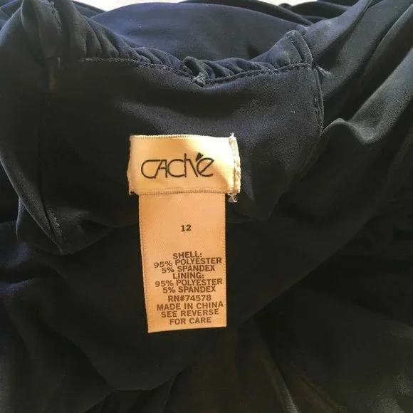 Cache Navy Blue Dress - Picture 6 of 8